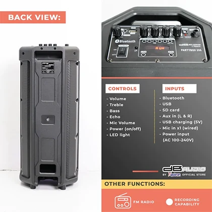 DB AUDIO PARTYBOX 206 PROD GALLERY 1 SPEAKER Strong Moto Centrum Inc