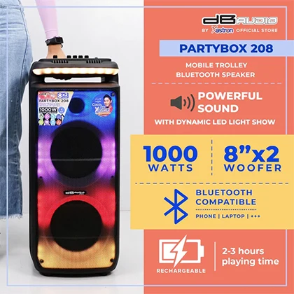 DB AUDIO PARTYBOX 208 SPEAKER PROD GALLERY 1 Strong Moto Centrum Inc
