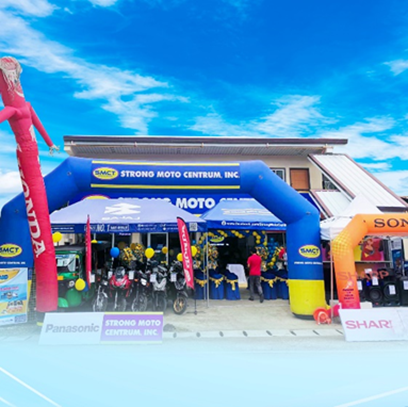 STRONG MOTO CENTRUM Santander store blessing ceremony