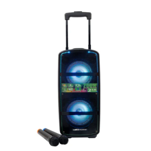 DB Audio by Astron Portable Mobile Trolley Bluetooth Speaker (1000W) (2 FREE Mics) (6" Woofer x 2) outdoor speaker speaker for karaoke rechargeable