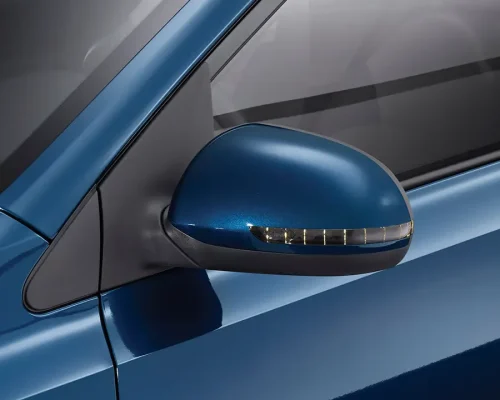 Electric adjustable outside mirrors with LED side repeaters