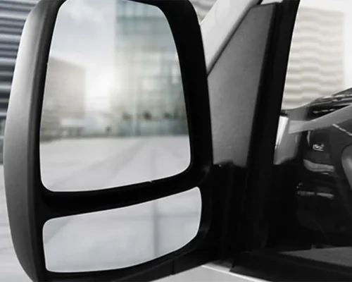 Blind spot split mirrors